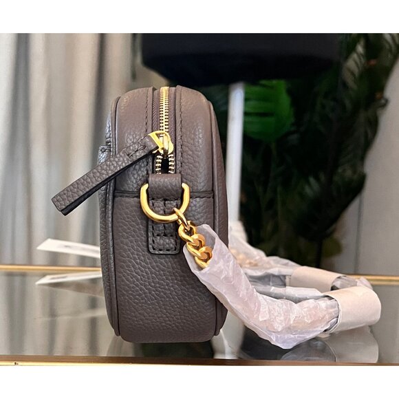 NWT!!!  Authentic Tory Burch Taupe McGraw Camera Bag - Picture 5 of 9